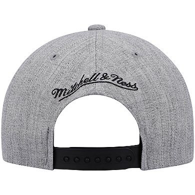 Men's Mitchell & Ness Heathered Gray Brooklyn Nets 2.0 Snapback Hat
