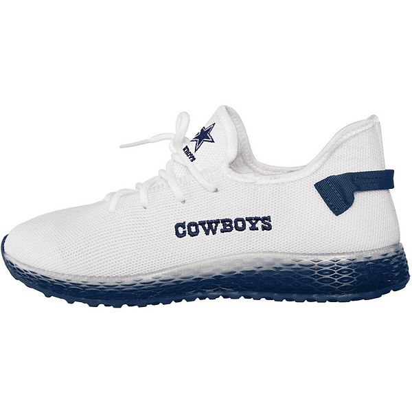 FOCO Dallas Cowboys NFL Womens Midsole White Sneakers