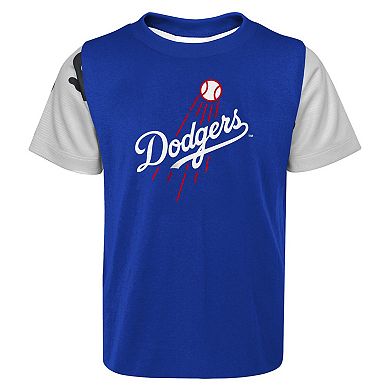 Newborn & Infant Royal/ Los Angeles Dodgers Pinch Hitter T-Shirt & Shorts Set
