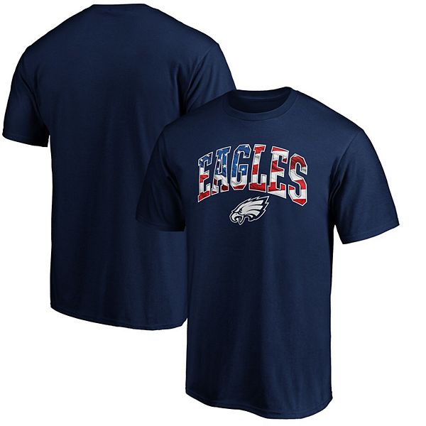 Men's Philadelphia Eagles Fanatics Branded Navy Banner Wave T-Shirt