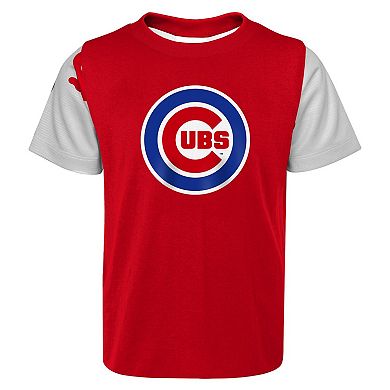 Newborn & Infant Royal/Red Chicago Cubs Pinch Hitter T-Shirt & Shorts Set