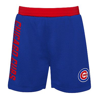 Newborn & Infant Royal/Red Chicago Cubs Pinch Hitter T-Shirt & Shorts Set