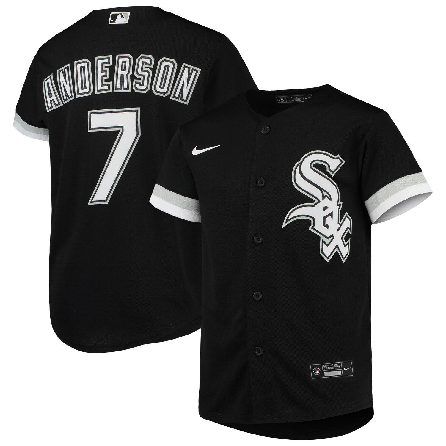 Nike Men's Bo Jackson Black Chicago White SOX Cooperstown Collection Name &  Number T-shirt