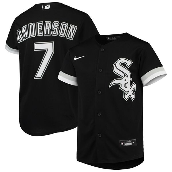 Youth Nike Tim Anderson Black Chicago White Sox Alternate Replica Player  Jersey