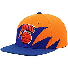 Men's Mitchell & Ness Blue/Orange New York Knicks Upside Down Snapback Hat