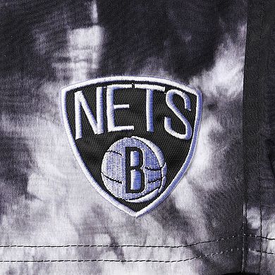 Men's G-III Sports by Carl Banks Black Brooklyn Nets Splash Volley Swim Shorts
