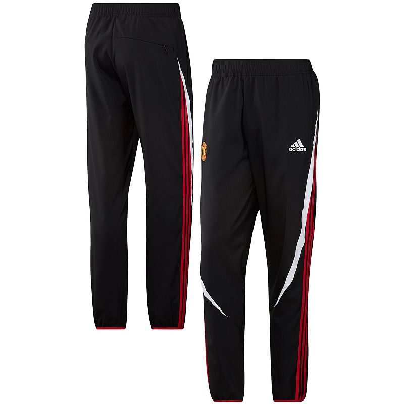 Mens adidas Black Manchester United Teamgeist Woven Pants, Size: Medium