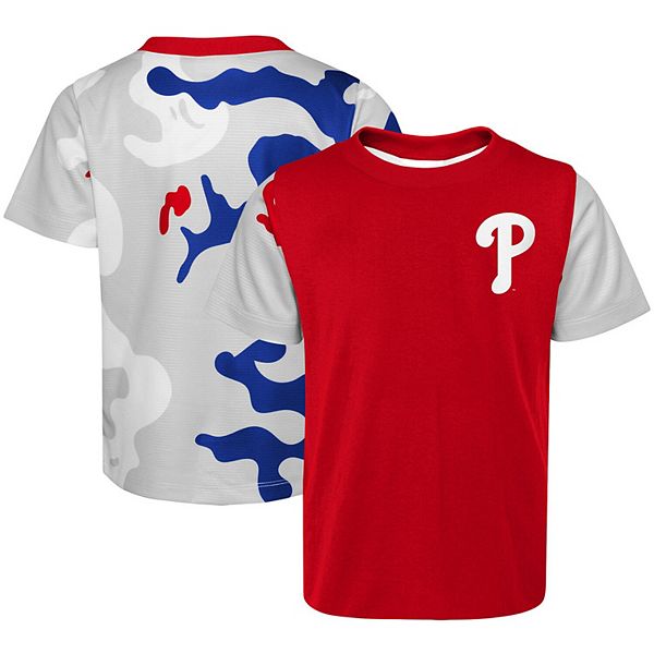 Youth Philadelphia Phillies Red/Gray Officials Practice T-Shirt