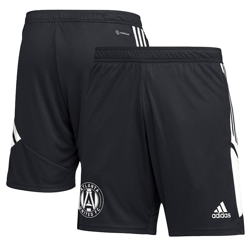 Mens adidas Black Atlanta United FC Soccer Training AEROREADY Shorts, Size