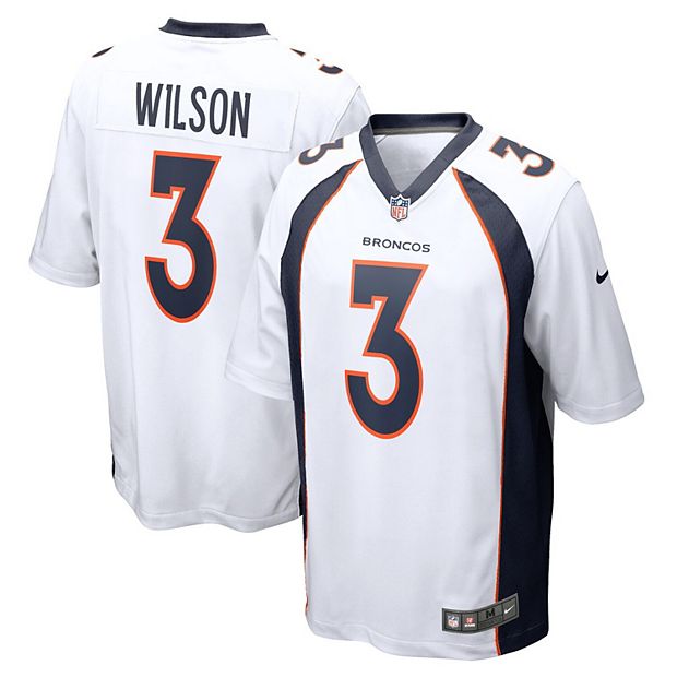 Youth Nike Russell Wilson White Denver Broncos Game Jersey