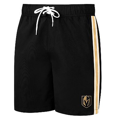 Men's G-III Sports by Carl Banks Black Vegas Golden Knights Sand Beach Swim Shorts