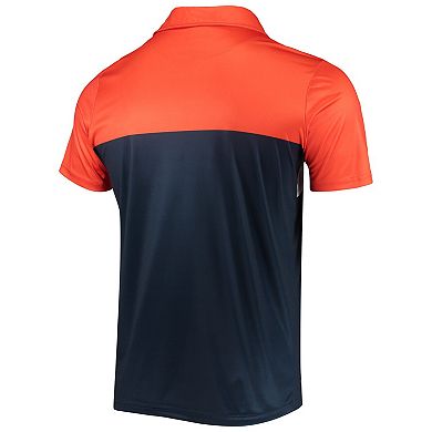 Men's FOCO Orange/Navy Chicago Bears Retro Colorblock Polo
