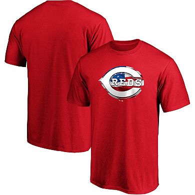 Men's Fanatics Branded Red Cincinnati Reds Banner Wave T-Shirt