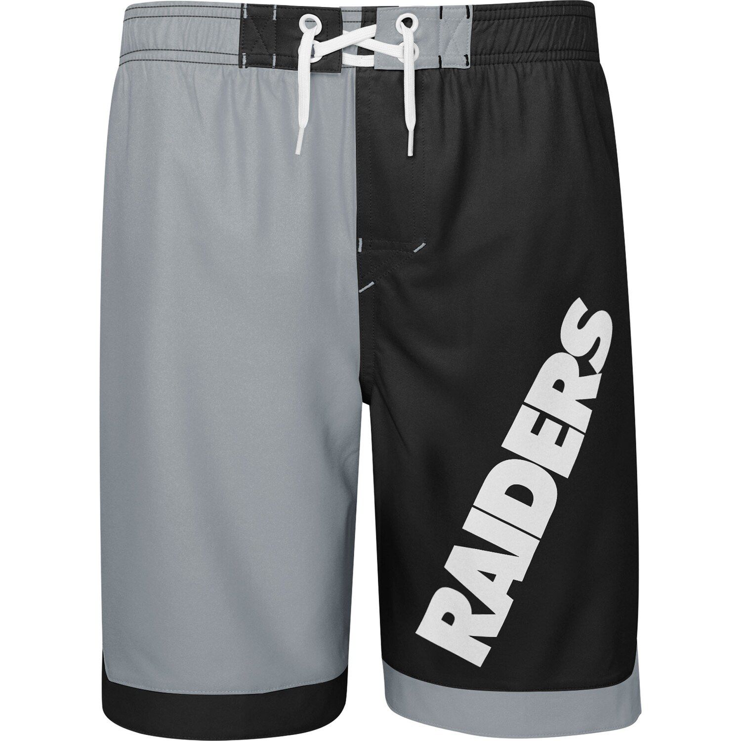 Men's Mitchell & Ness Black Las Vegas Raiders Just Don Gold Rush Shorts Size: Small