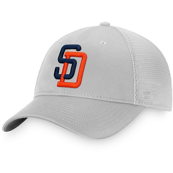 San Diego Padres Fanatics Branded Cooperstown Collection Core Trucker  Snapback Hat - Navy/White