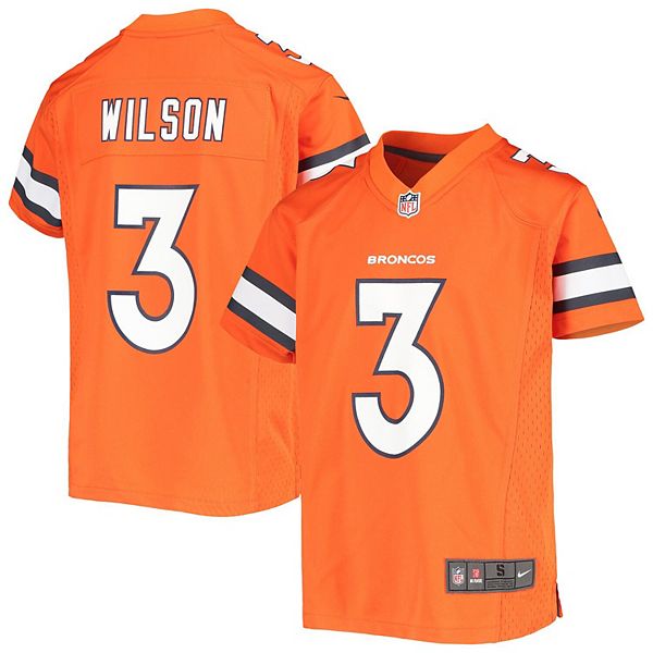 Nike Kids' Denver Broncos Russell Wilson #3 Atmosphere Jersey