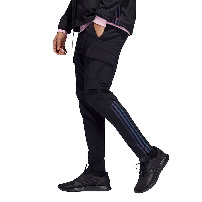 Mens adidas Black Inter Miami CF Travel Pants, Size: XL, Grey