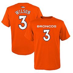 Youth Russell Wilson Navy Denver Broncos Mainliner Player Name & Number T- Shirt