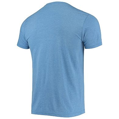 Men's Homage Light Blue Philadelphia Phillies Hand-Drawn Logo Tri-Blend T-Shirt