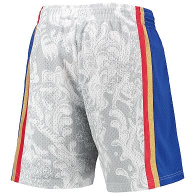 Men's Mitchell & Ness White Philadelphia 76ers Hardwood Classics Lunar New Year Swingman Shorts