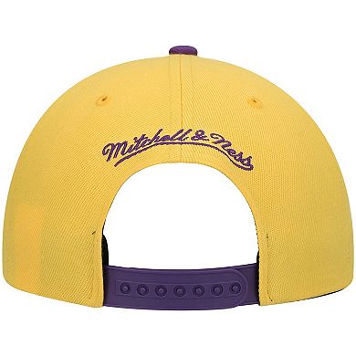 Men's Mitchell & Ness Purple/Gold LSU Tigers Sharktooth Snapback Hat