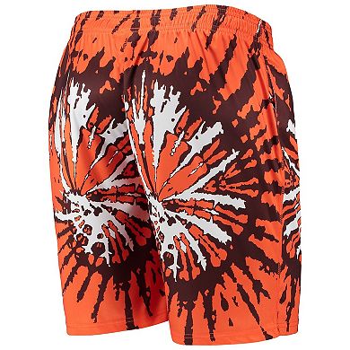 Men's FOCO Orange Cleveland Browns Retro Static Mesh Lounge Shorts