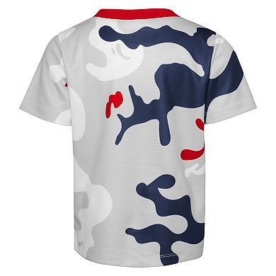 Newborn & Infant Red/Navy Boston Red Sox Pinch Hitter T-Shirt & Shorts Set