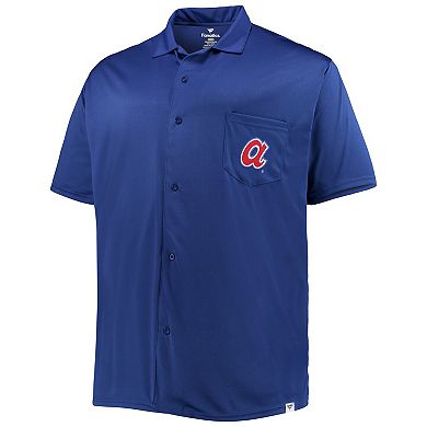 Men's Royal Atlanta Braves Big & Tall Button-Up Shirt