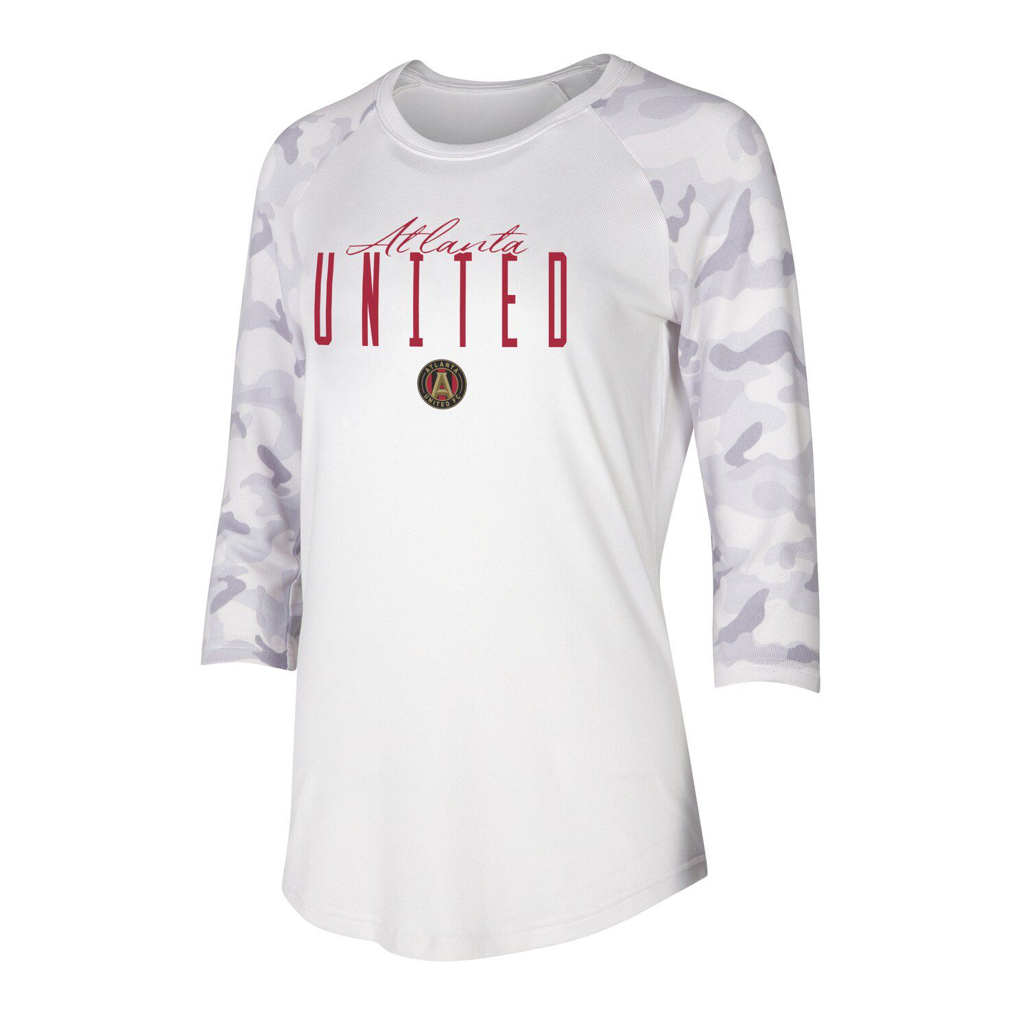 Nike Washington Nationals Women's Red/Navy Next Up Tri-Blend Raglan  3/4-Sleeve T-Shirt