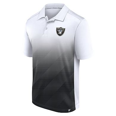 Men's Fanatics Branded White/Black Las Vegas Raiders Parameter Polo