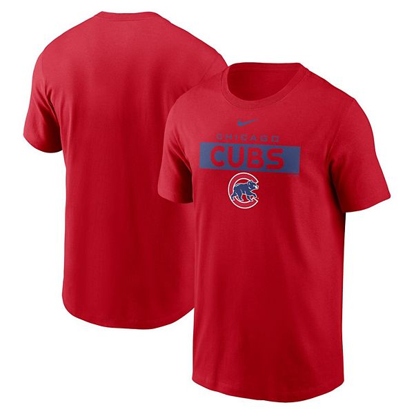 Men's Nike Red Chicago Cubs Team T-Shirt