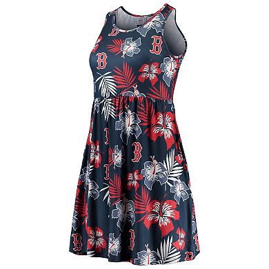 Women's FOCO Navy Boston Red Sox Floral Sundress