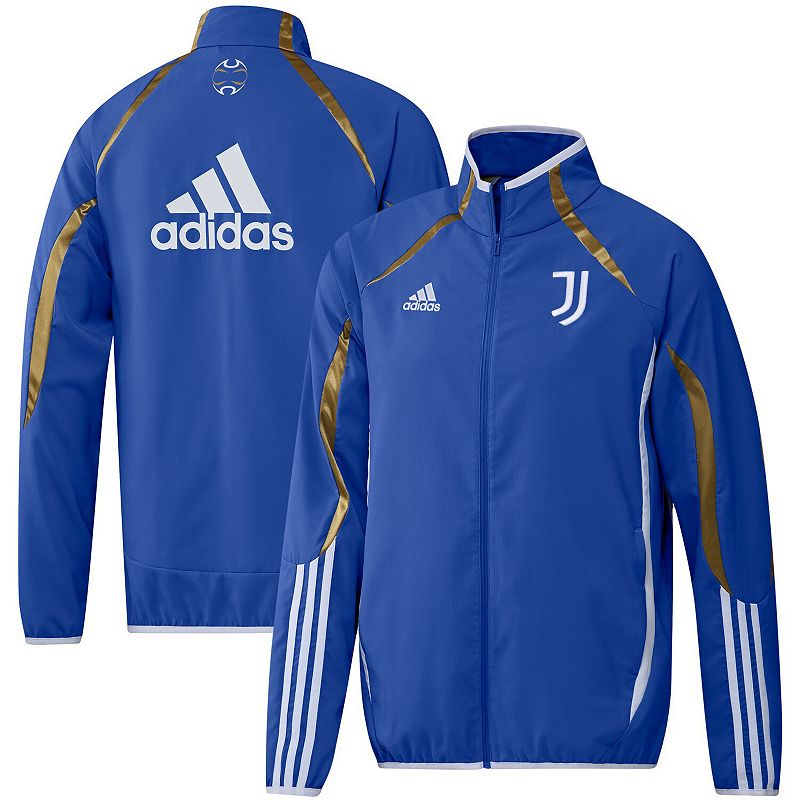 Mens adidas Blue Juventus Teamgeist Woven Full-Zip Jacket, Size: Medium