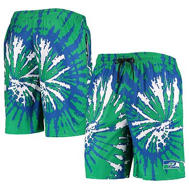 Men's FOCO College Neon Green Seattle Seahawks Retro Static Mesh Lounge Shorts