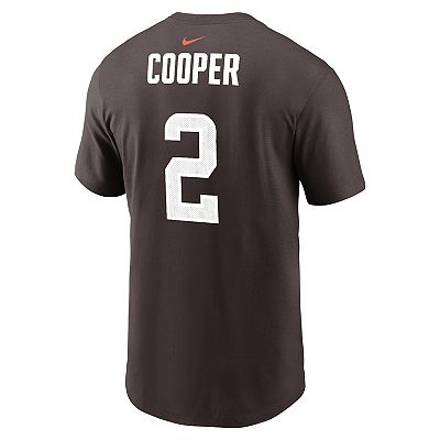 Men s Nike Amari Cooper Brown Cleveland Browns Player Name Number T Shirt