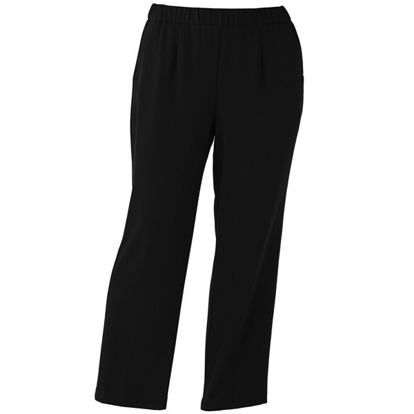 Plus Size Sag Harbor Pull-On Dress Pants