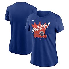 New York Mets Refried Apparel Women's Cropped T-Shirt - Royal