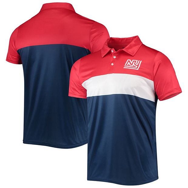 New York Giants Cutter & Buck Throwback Logo Virtue Eco Pique Stripe  Recycled Big & Tall Polo - Red