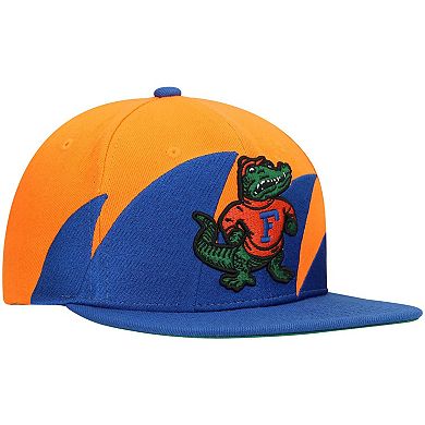 Men's Mitchell & Ness Royal/Orange Florida Gators Sharktooth Snapback Hat