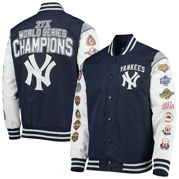 Men's G-III Sports by Carl Banks Navy/Gray New York Yankees Complete Game  Commemorative Full-Snap Jacket