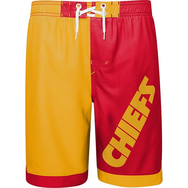 Youth Gold/Red Kansas City Chiefs Conch Bay Board Shorts