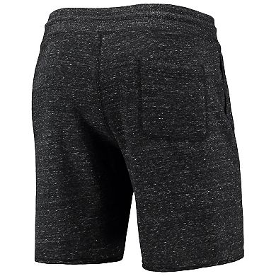 Men's Homage Charcoal Milwaukee Bucks Primary Logo Tri-Blend Sweat Shorts
