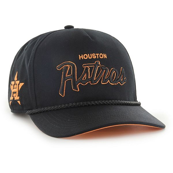 47Brand Houston Astros 45th Anniversary Black Clean Up Strapback Hat, 47  BRAND HATS, CAPS