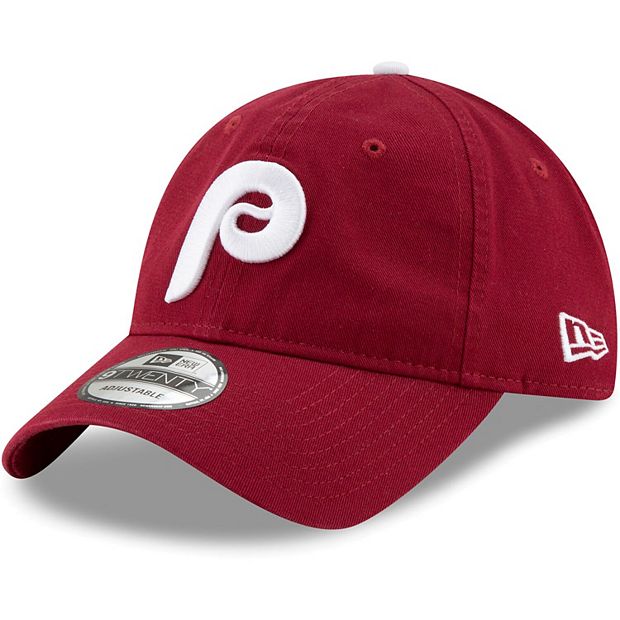 Men's New Era Burgundy Philadelphia Phillies Team Replica Core Classic  9TWENTY Adjustable Hat