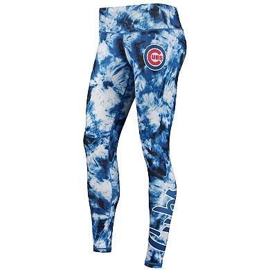 Women's FOCO Royal Chicago Cubs Tie-Dye Leggings