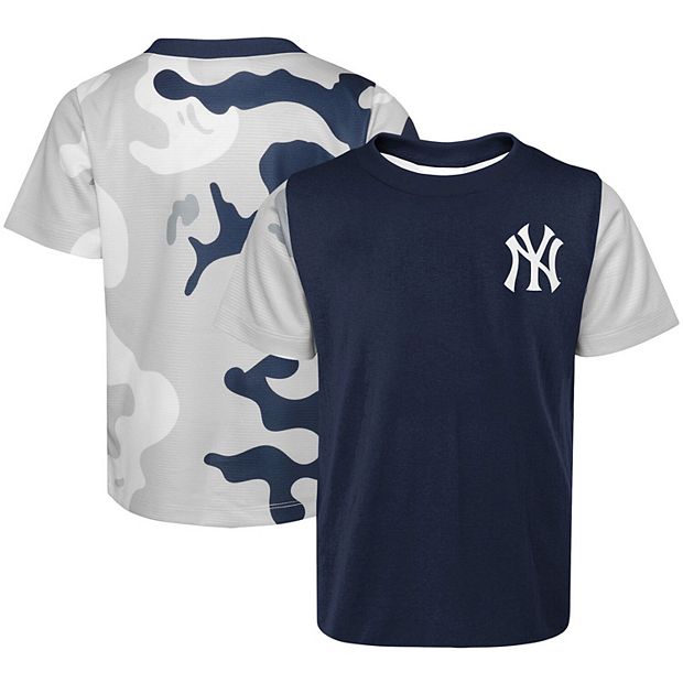 Youth Navy/Gray New York Yankees Officials Practice T-Shirt