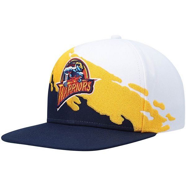 Men's Mitchell & Ness Cream Golden State Warriors Hardwood Classics Sail 2-Tone Snapback Hat
