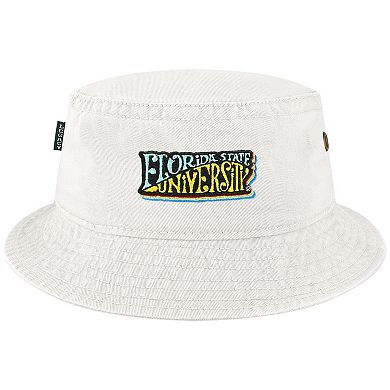 Men's League Collegiate Wear White Florida State Seminoles Beach Club Color Waves Bucket Hat