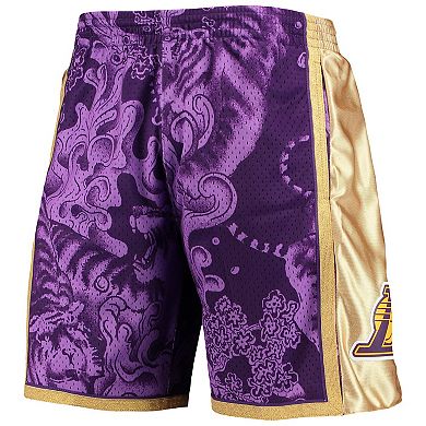 mitchell & ness lakers lunar new year swingman shorts