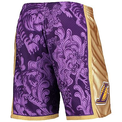 mitchell & ness lakers lunar new year swingman shorts